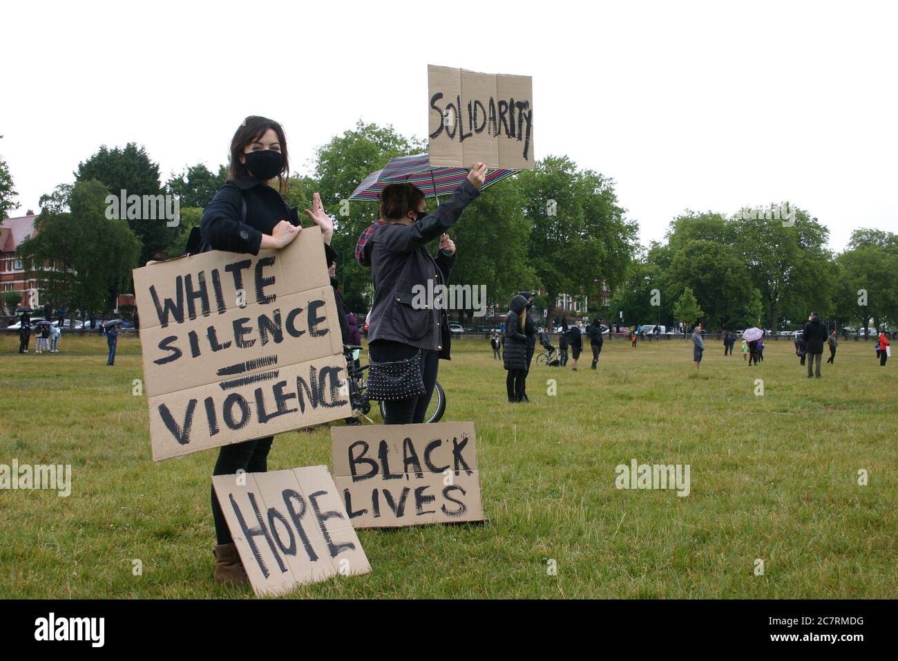 Black Lives Matter Protest, Nottingham, Großbritannien. Juni 2020 Stockfoto