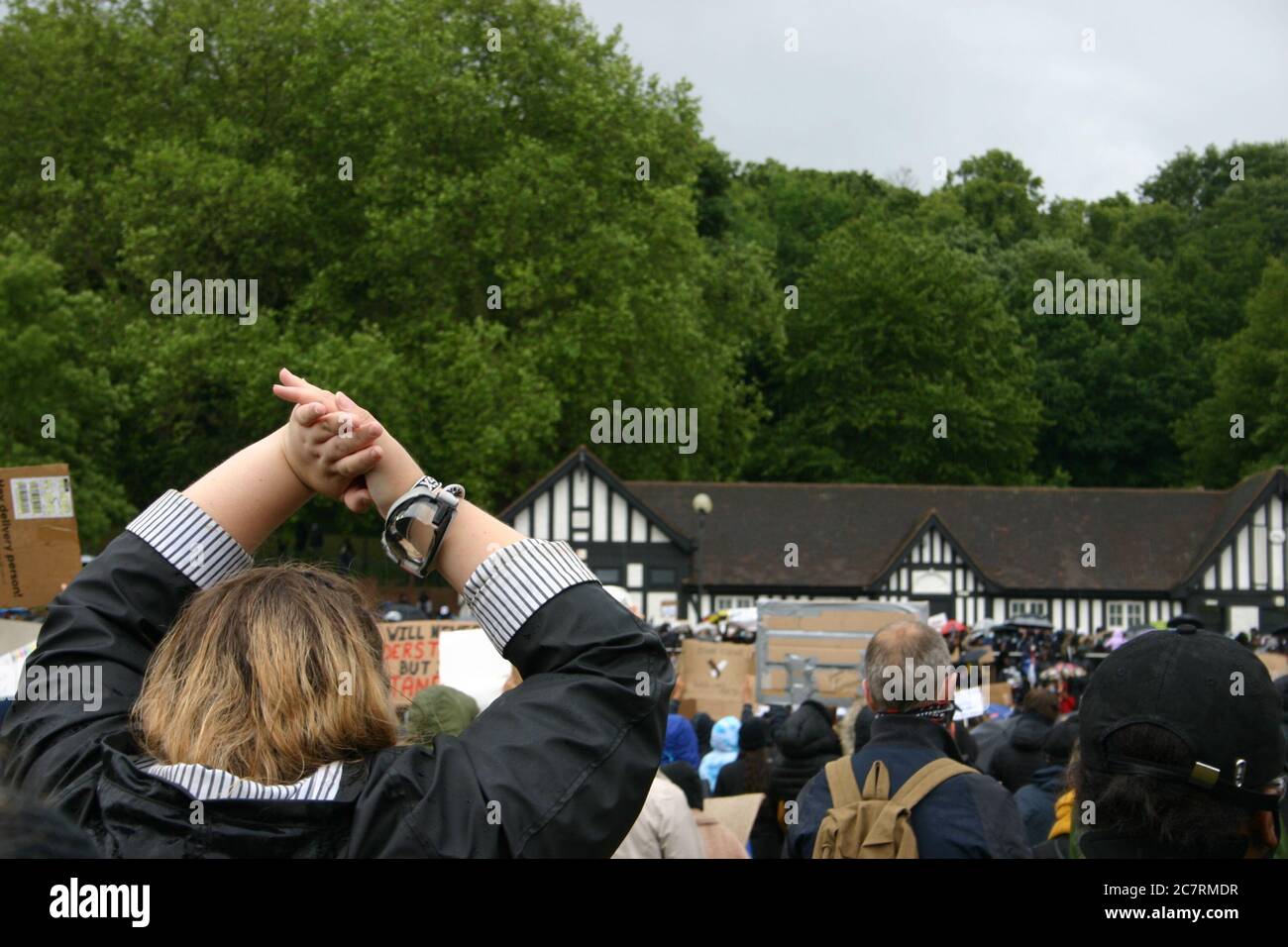 Black Lives Matter Protest, Nottingham, Großbritannien. Juni 2020 Stockfoto