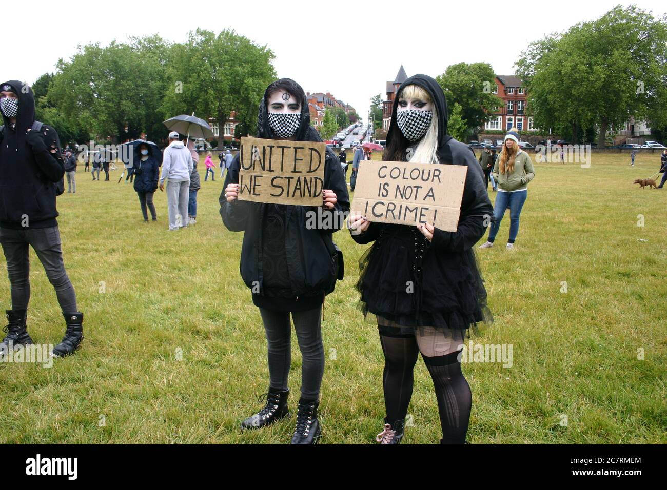 Black Lives Matter Protest, Nottingham, Großbritannien. Juni 2020 Stockfoto