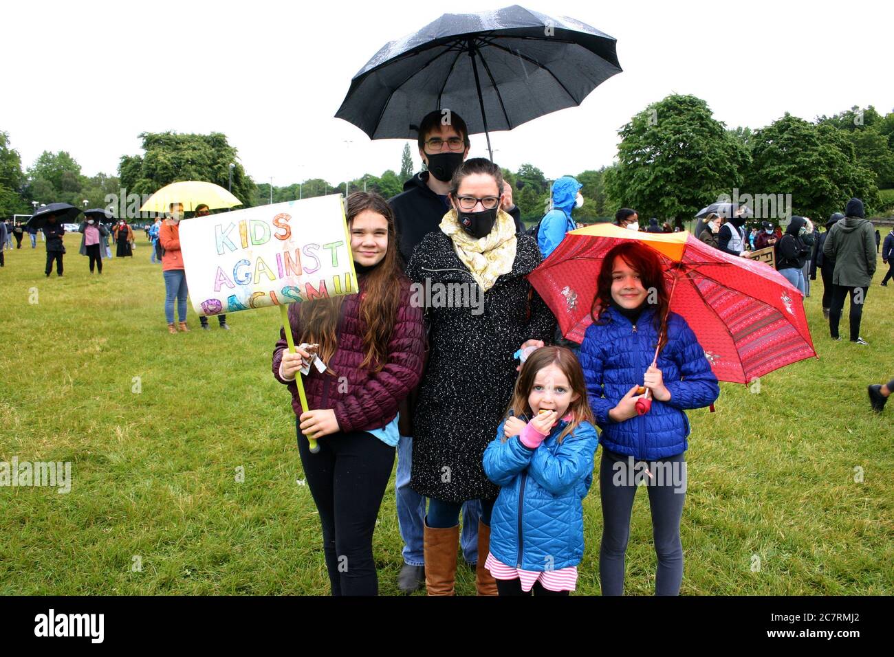 Black Lives Matter Protest, Nottingham, Großbritannien. Juni 2020 Stockfoto