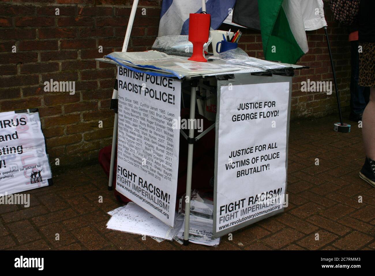 Black Lives Matter Protest, Nottingham, Großbritannien. Juni 2020 Stockfoto