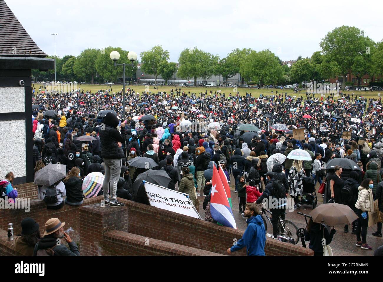 Black Lives Matter Protest, Nottingham, Großbritannien. Juni 2020 Stockfoto
