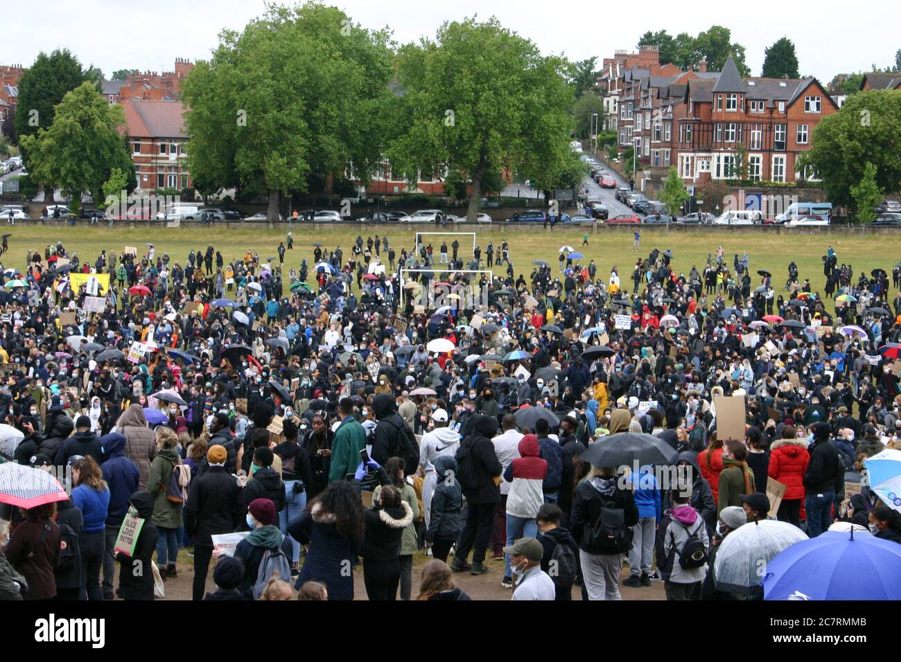 Black Lives Matter Protest, Nottingham, Großbritannien. Juni 2020 Stockfoto