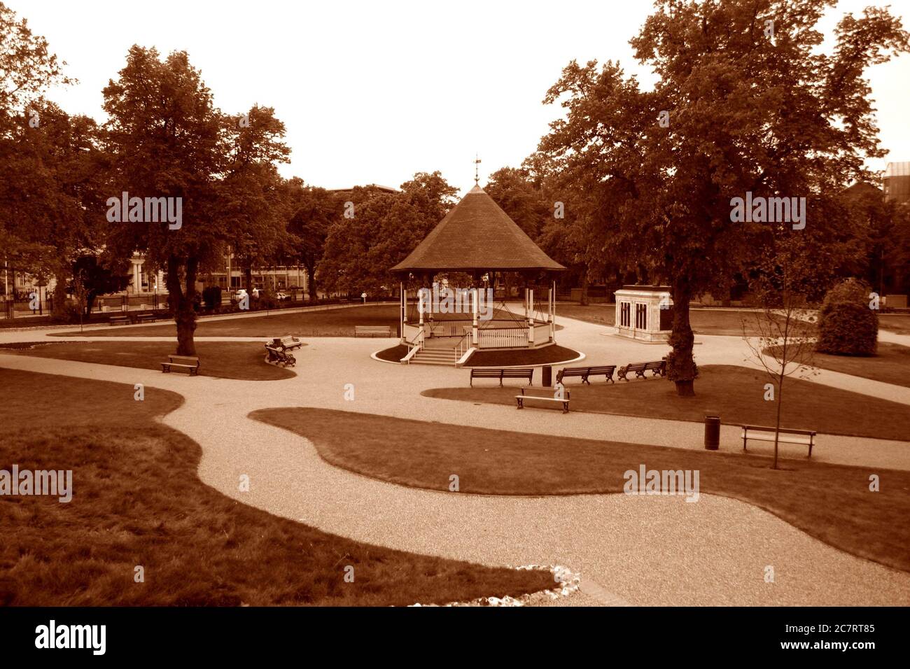 Forbury Gardens, Reading, Großbritannien. Mai 2005 Stockfoto