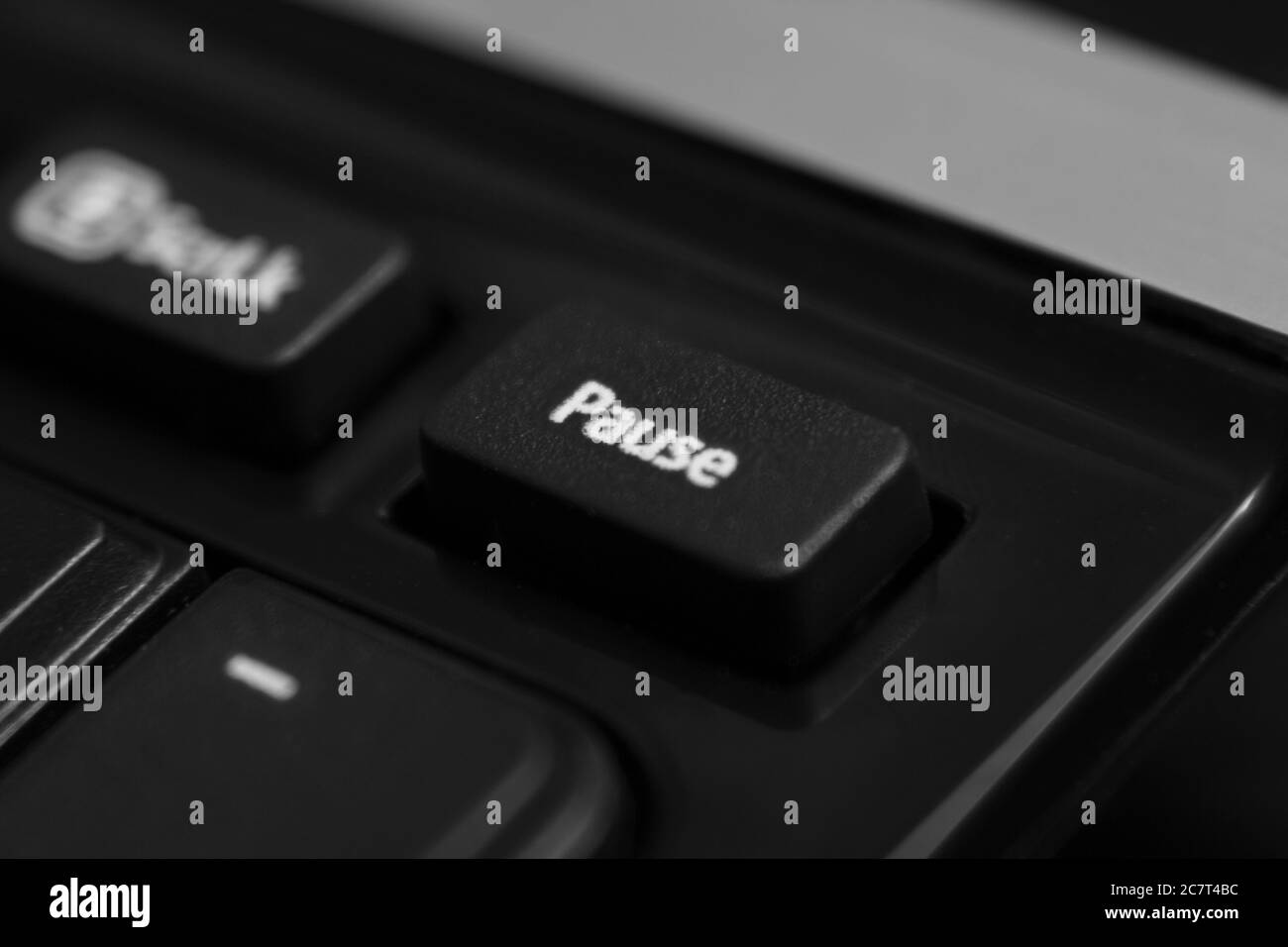 Schwarze Computertastatur Nahaufnahme - Symbol Stockfoto