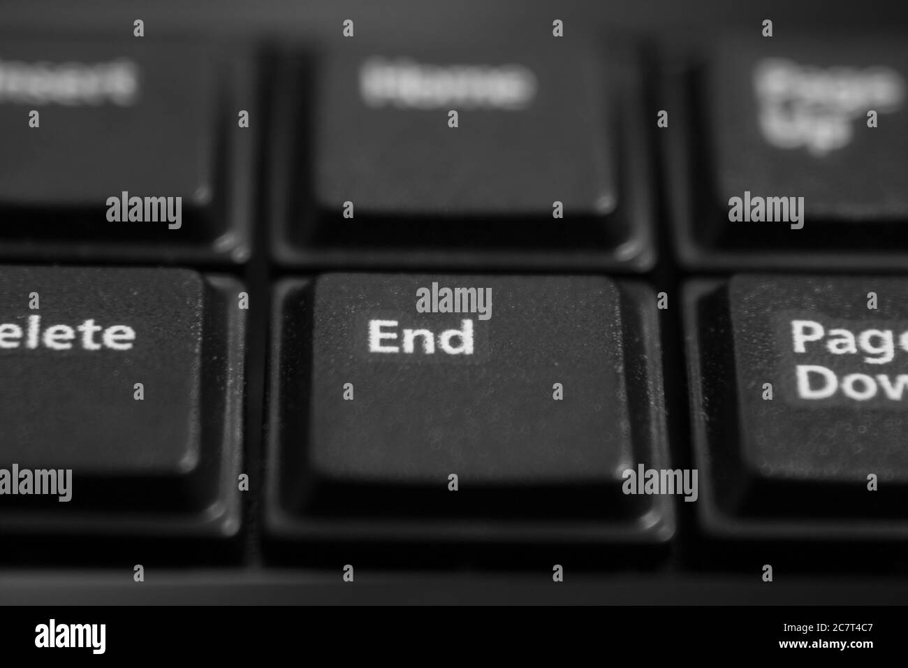 Schwarze Computertastatur Nahaufnahme - Symbol Stockfoto