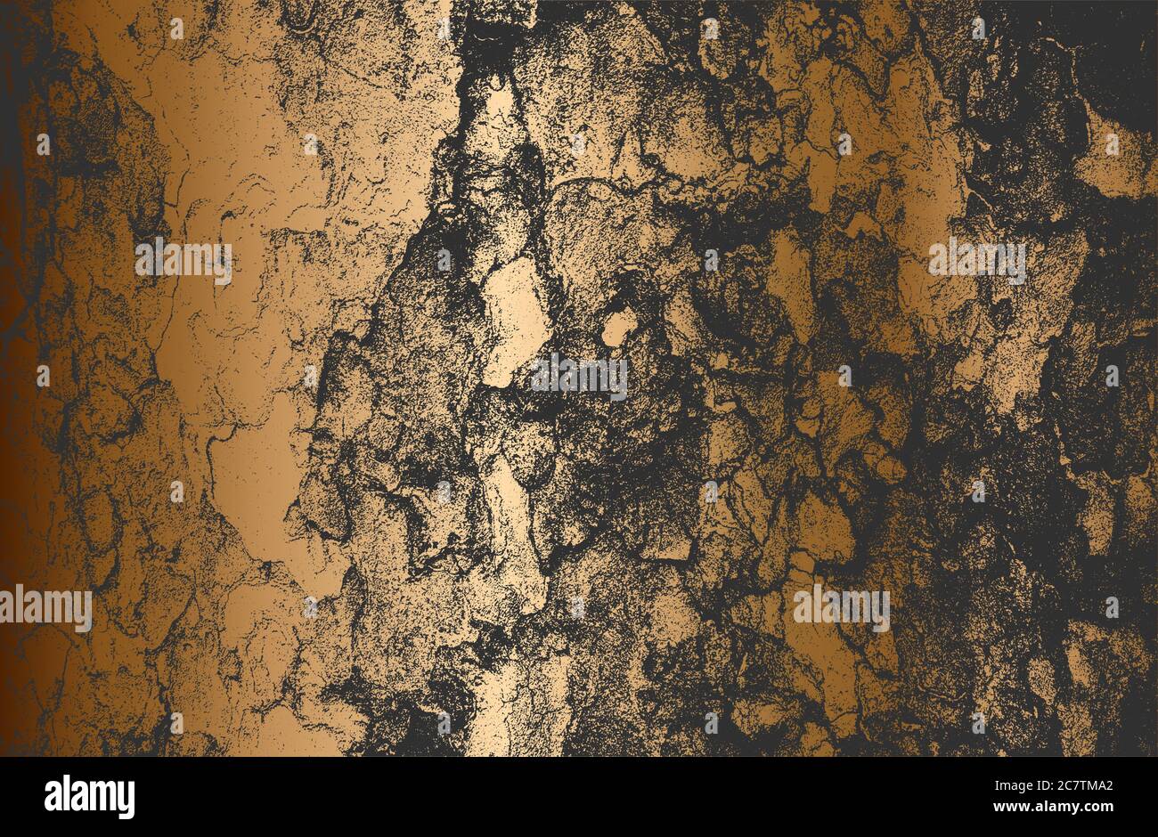 Verzweifelt Overlay goldenen Holzplanke Textur, Grunge Hintergrund. Abstrakte Halbton Vektor-Illustration Stock Vektor