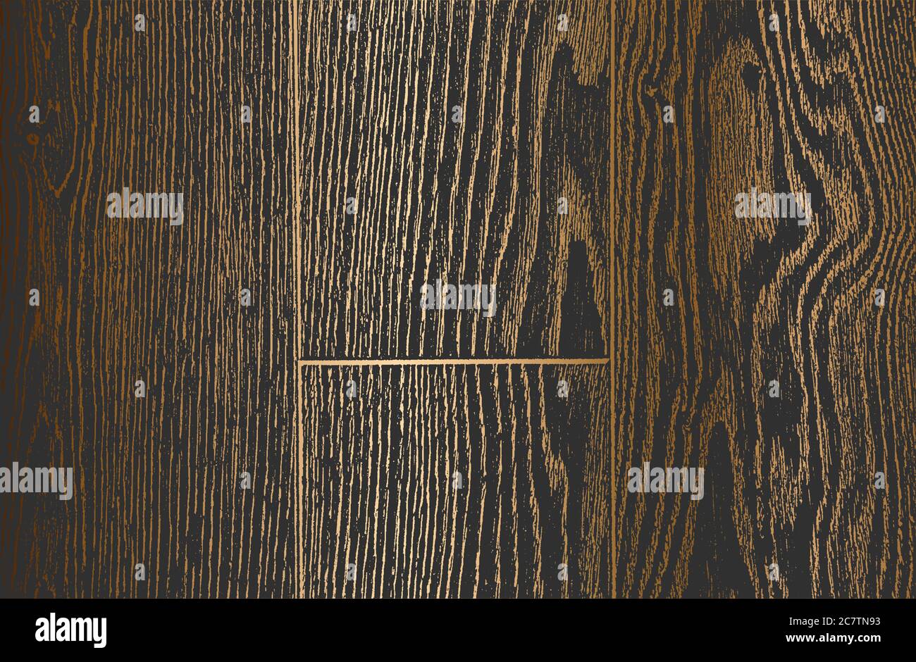 Verzweifelt Overlay goldenen Holzplanke Textur, Grunge Hintergrund. Abstrakte Halbton Vektor-Illustration Stock Vektor