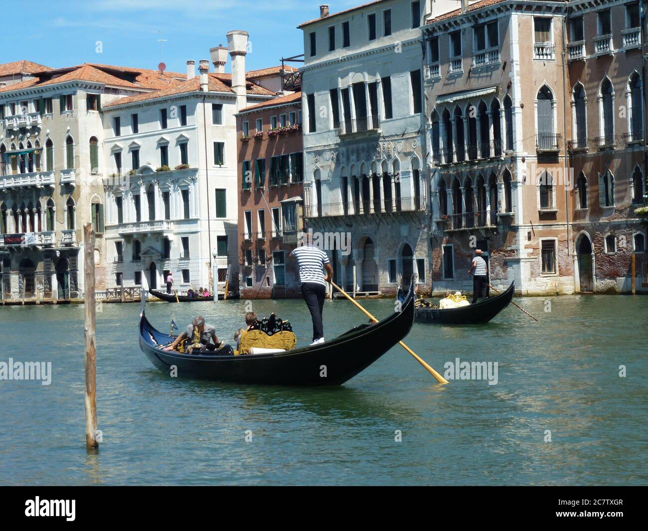 Venedig Italien Gondel Stockfoto