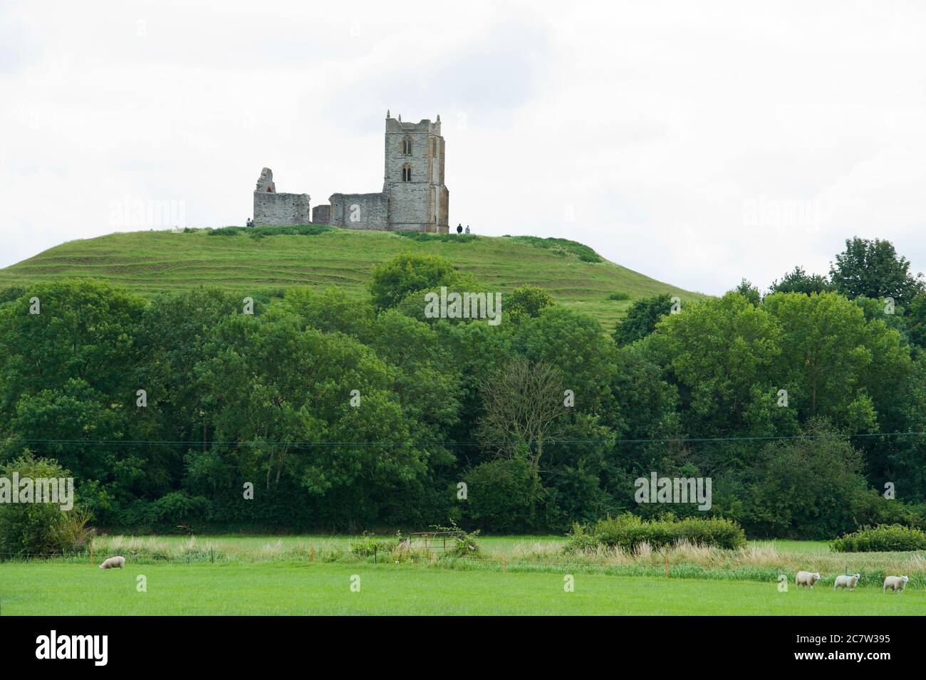 Burrow Mump, Burrowbridge, Somerset Stockfoto