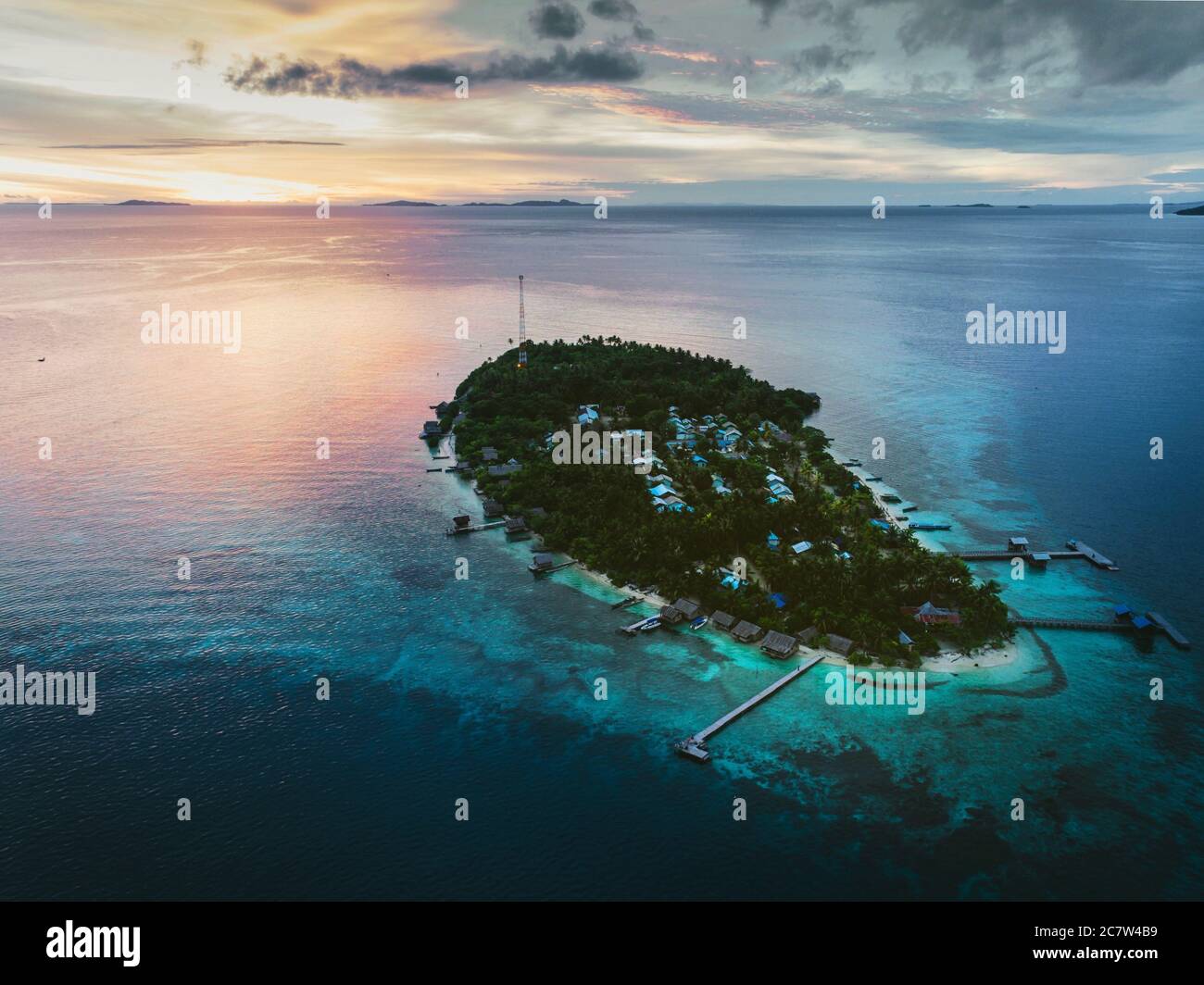 Arborek Insel/Atoll Stockfoto