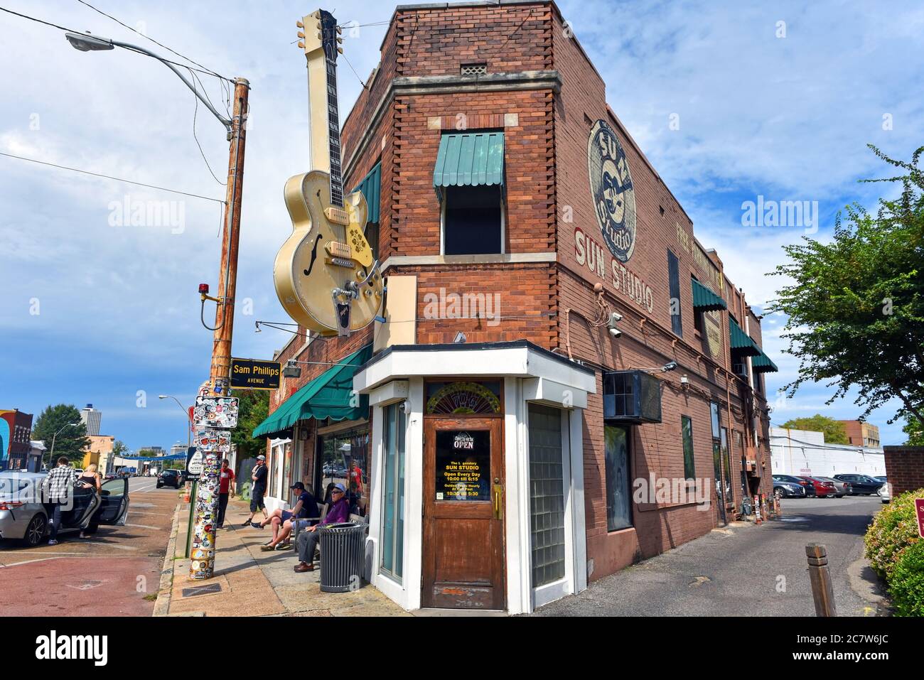 Memphis, TN, USA - 24. September 2019: Das legendäre Sun Studio auf der Union Avenue wurde als Geburtsort von Rock and Roll bezeichnet. Besitzer Sam Phillips Stockfoto