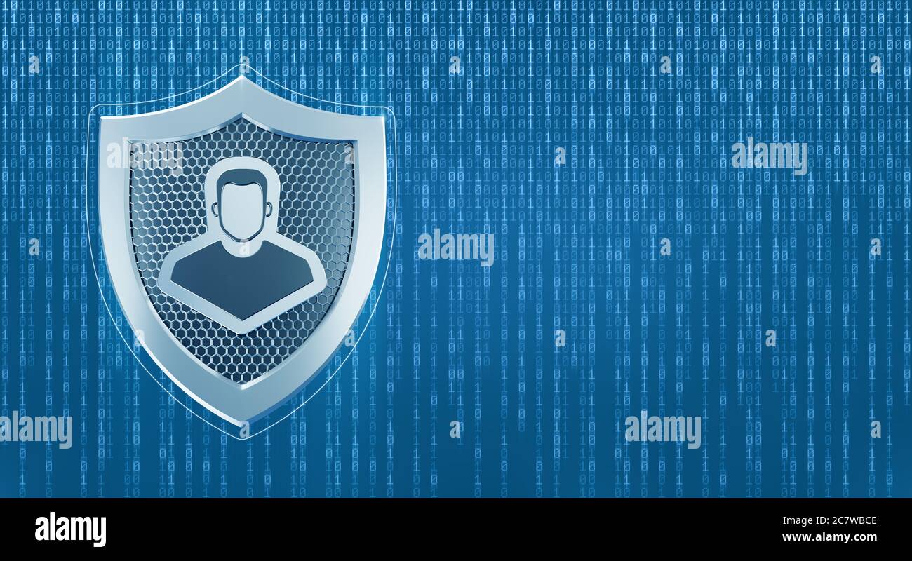 Cybersicherheit persönlicher Daten Stockfoto