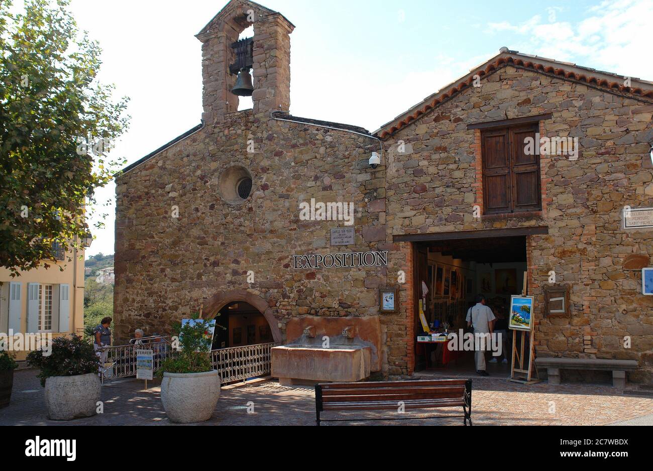 Kapelle von Roquebrune sur Argens, altes provenzalisches mittelalterliches Dorf Stockfoto