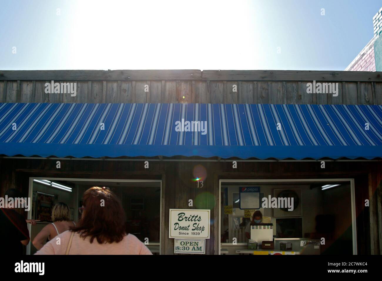 Britt's Donut Shop in Carolina Beach Stockfoto