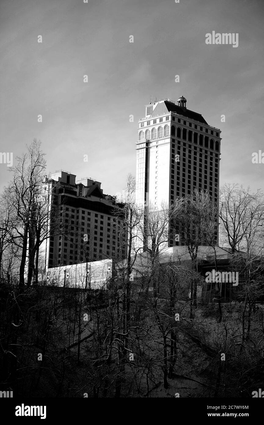 Robinson Street vom Niagara Parkway aus gesehen. Stockfoto