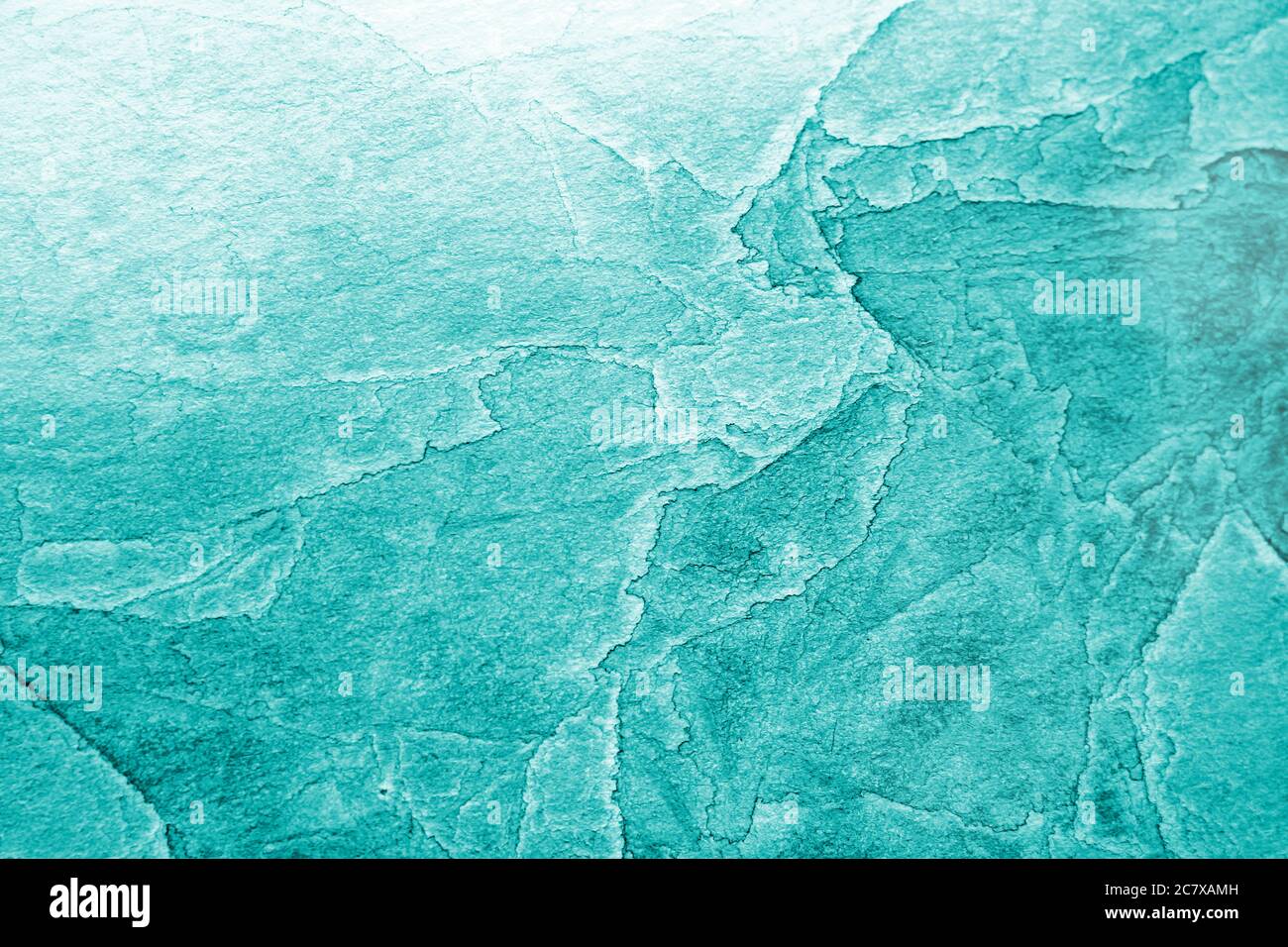 Türkis Blau Pastell Aquarell Strukturiert Hintergrund Stockfoto