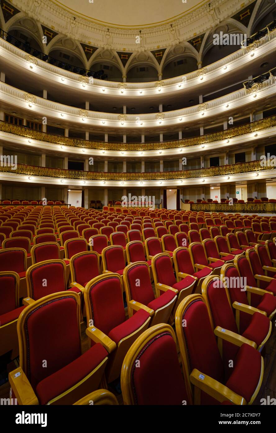 HAVANNA, KUBA - CA. JANUAR 2020: Inerior des Nationaltheaters in Havanna Stockfoto