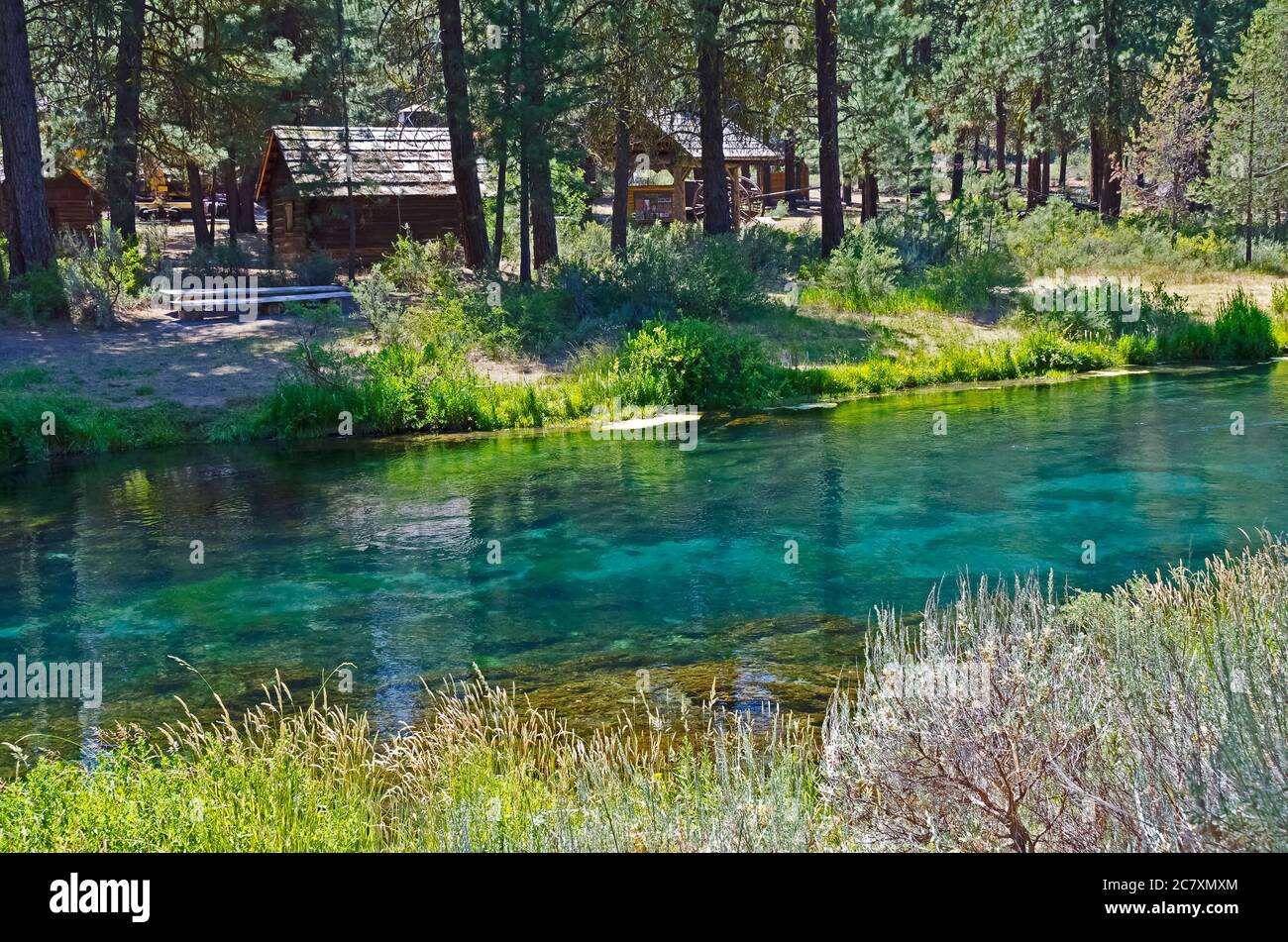 Bilder vom Collier Memorial State Park in Oregon, USA Stockfoto