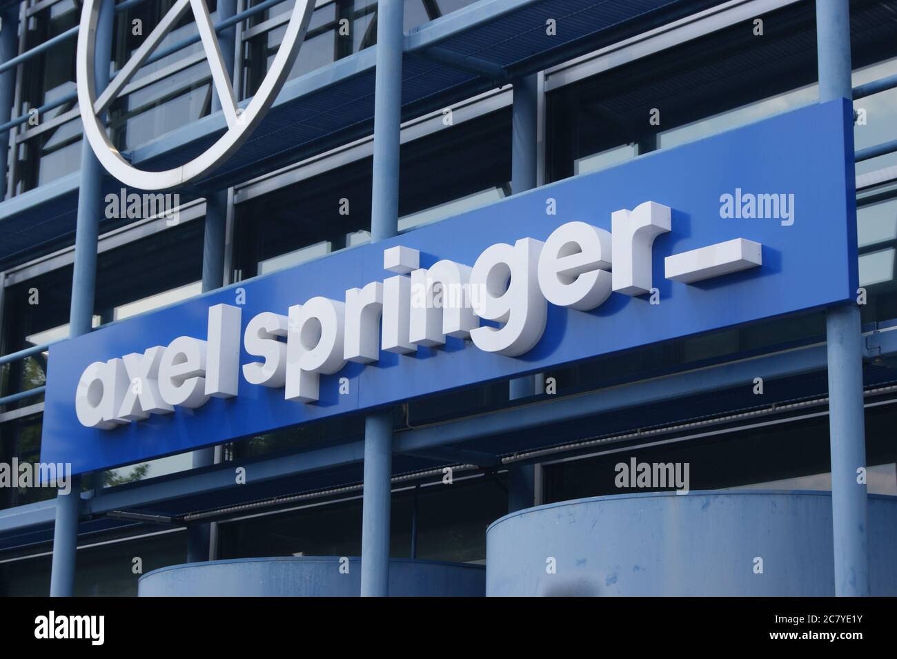 Die im November 1993 eröffnete Druckerei der Axel Springer AG am Brunsbütteler Damm 156 – 172 in Berlin-Spandau. Stockfoto
