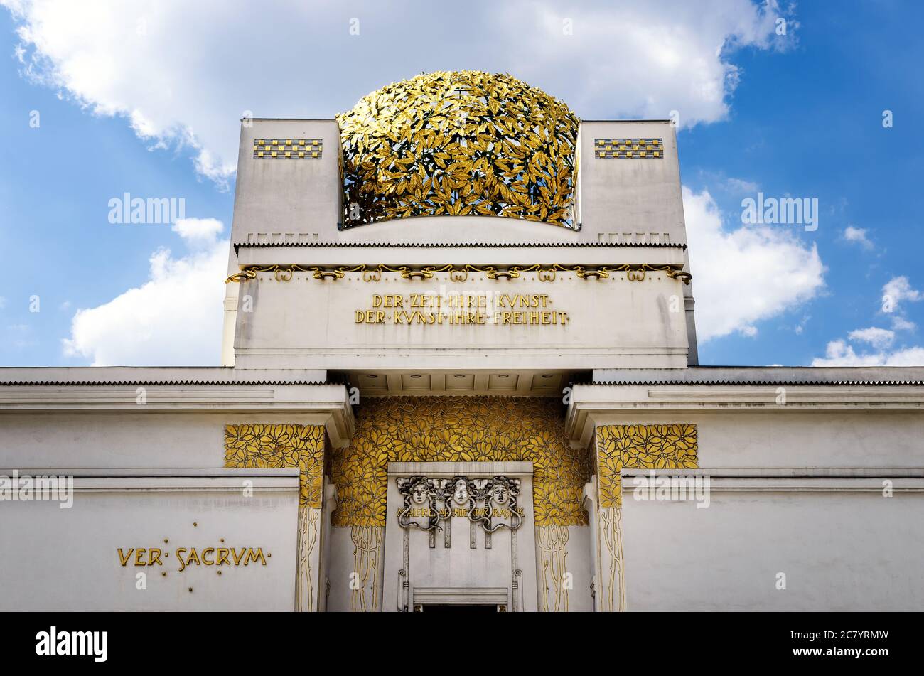Secession Gebäude in Wien (Österreich), wichtiges Beispiel des österreichischen Jugendstils am Karlsplatz Stockfoto