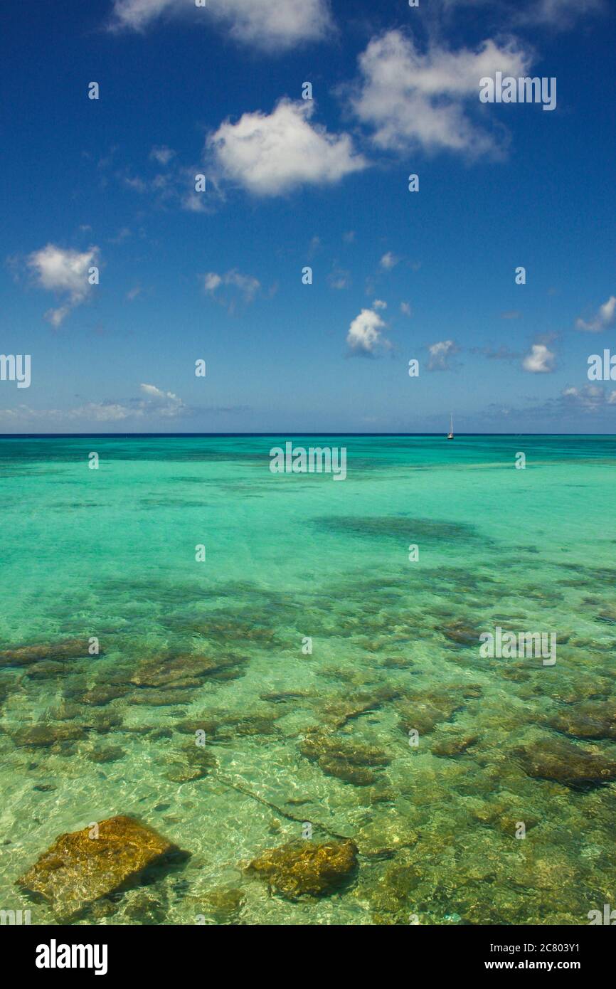 Tropische Insel, Traumlage im Pazifik Stockfoto