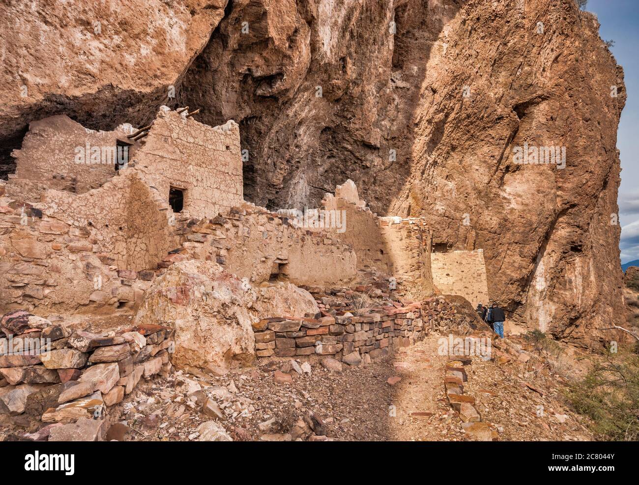 Upper Cliff Dwelling, in Superstition Mountains, am Tonto National Monument, Arizona, USA Stockfoto