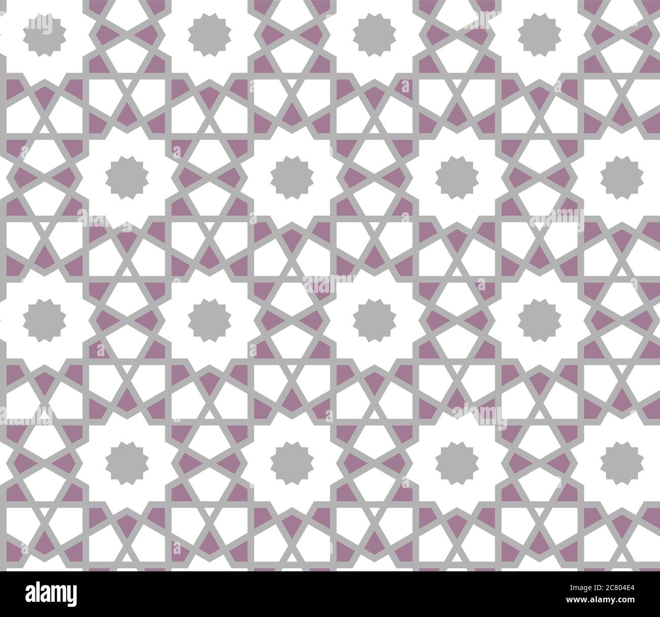 Arabeske Vektor nahtloses Muster. Arabische geometrische Kachel und Raster Hintergrund oder Textur Stock Vektor