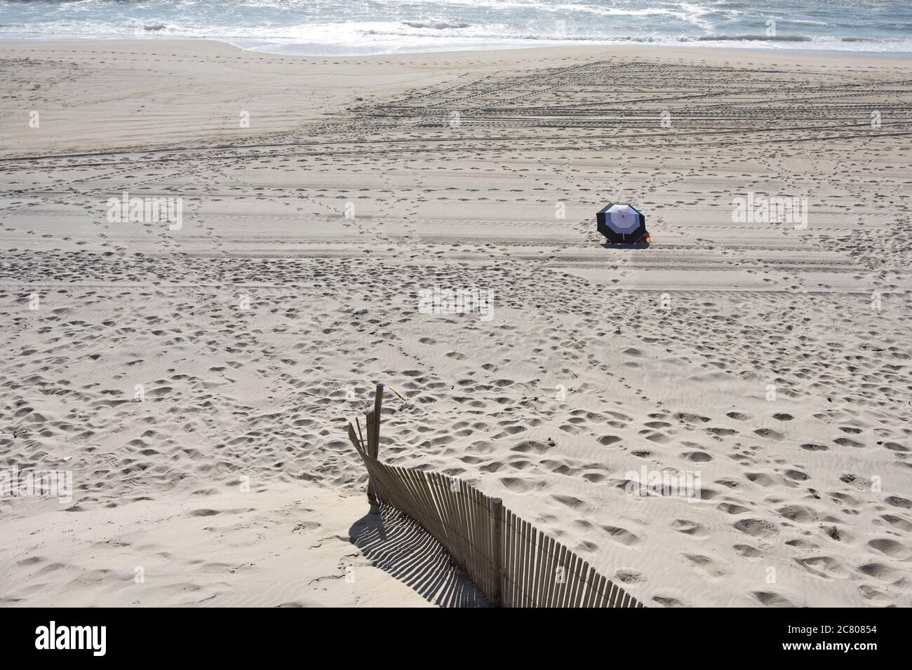 Atlantik, Costa Nova Strand in Aveiro, sehr beliebter Ort, um Wochenenden und Urlaubszeit zu verbringen Stockfoto