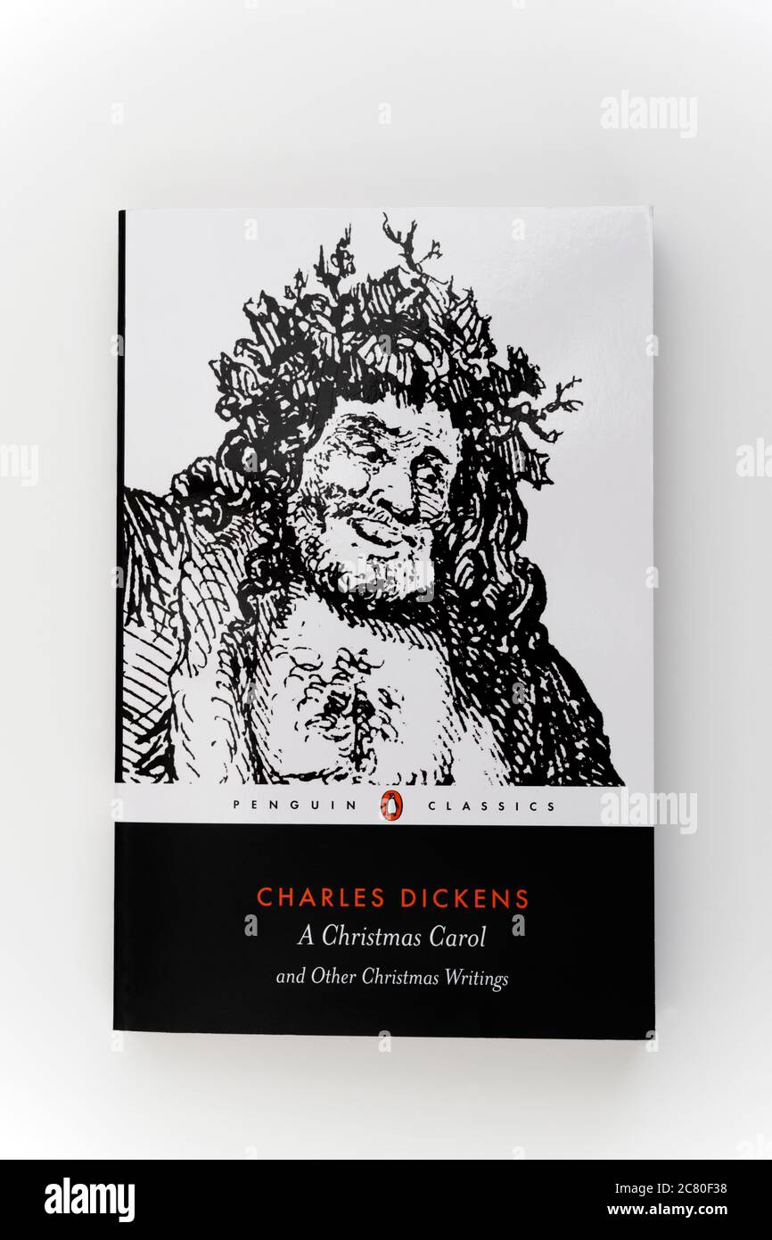 Charles Dickens EINE Weihnachtslieder Stockfoto