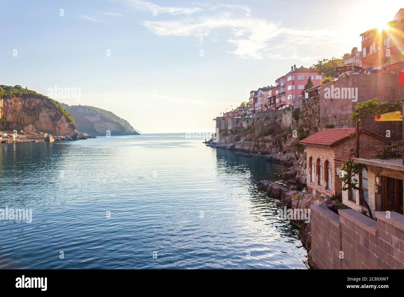 Amasra City View Sea Side Bartin City ist eine kleine und wunderbare Stadt in der Türkei Stockfoto