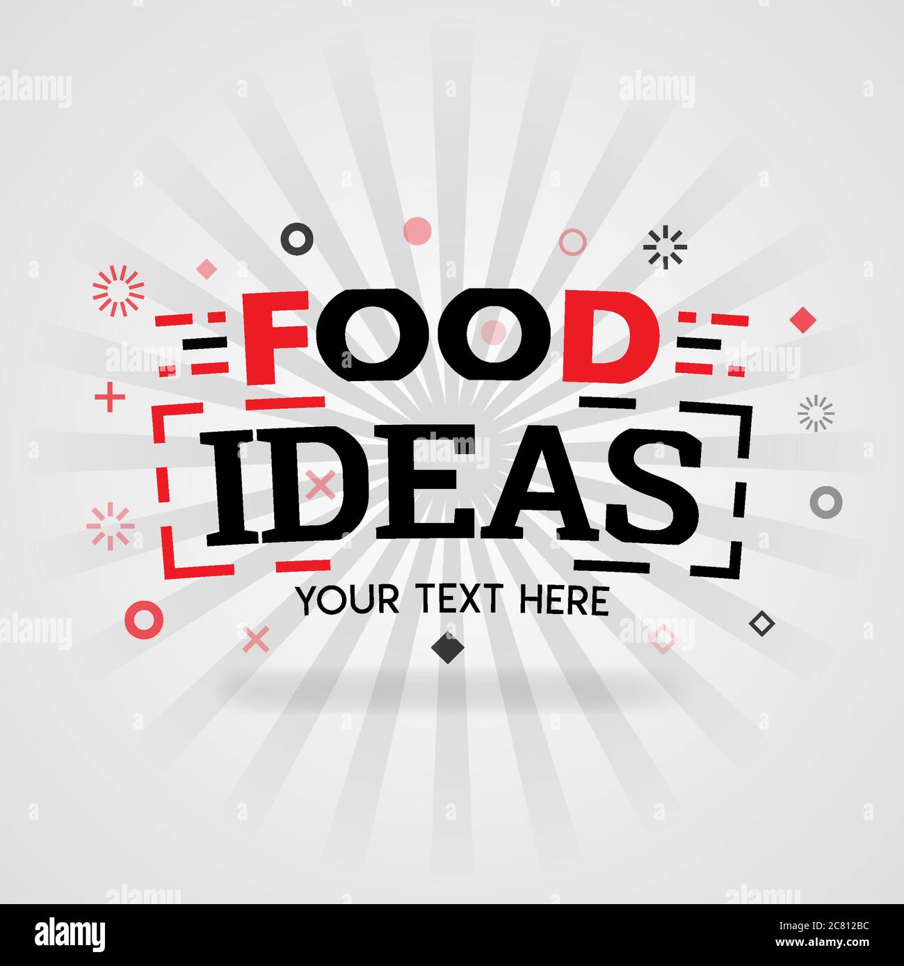 Vorlage für Lebensmittel Ideen Rezept roten Umschlag Buch. Kann für Lebensmittel-Werbeplakat und Flyer, Social Media Post Promotion, Online-Marketing verwendet werden. Essen i Stock Vektor