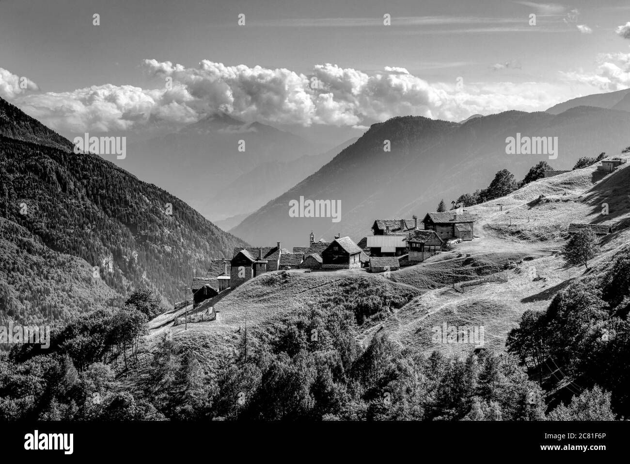 Italien Piemont Val D'Ossola Salecchio superiore - Valle Antigorio Stockfoto