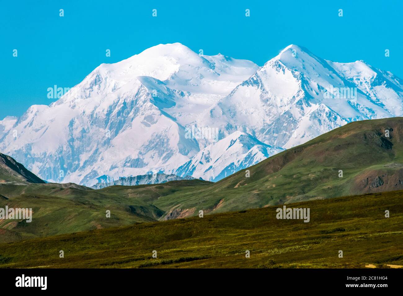 Denali (Mount McKinley), North Side; Alaska, Vereinigte Staaten von Amerika Stockfoto