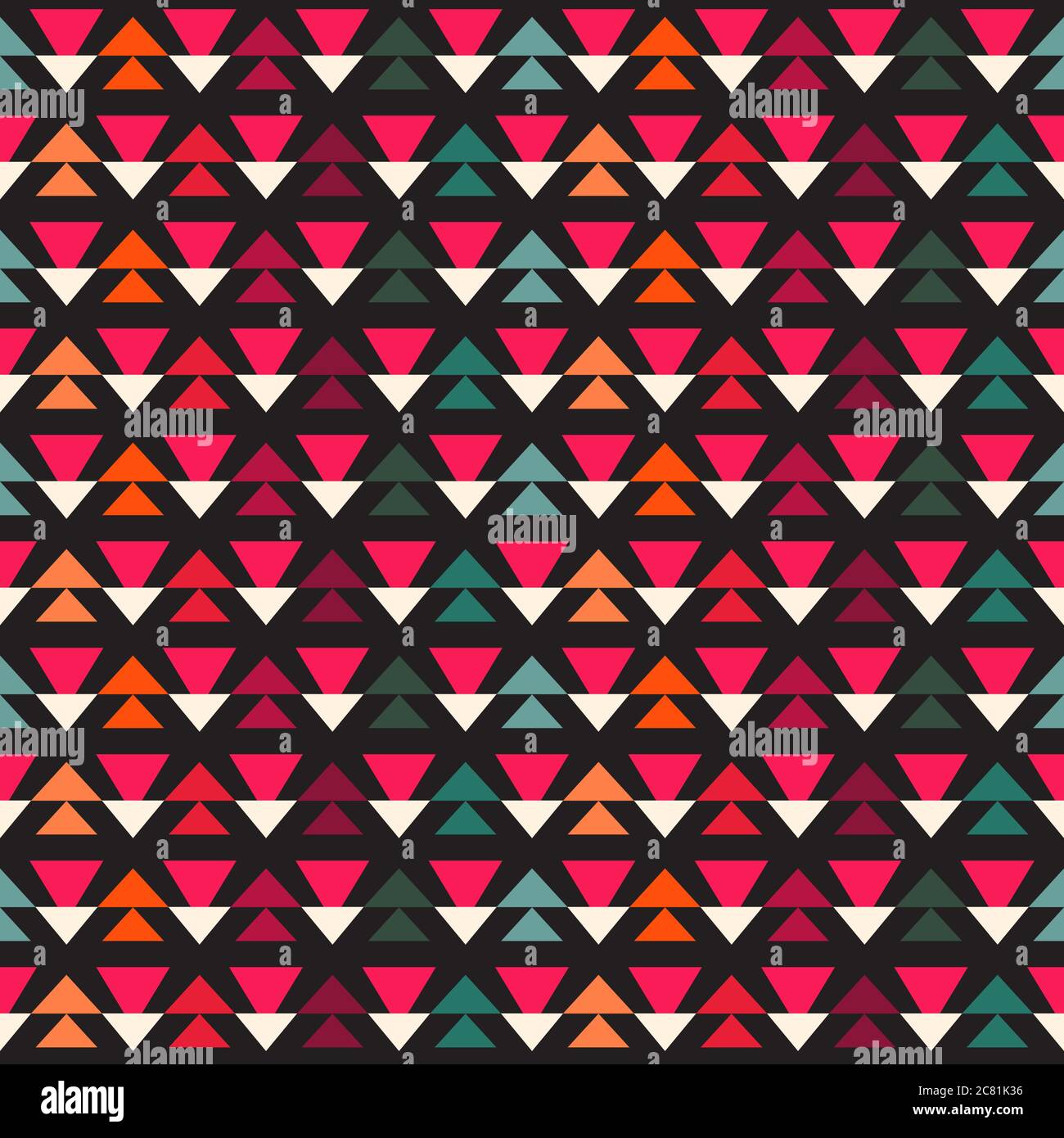 Nahtloses abstraktes Muster mit Dreieck. Kann in Textilien, für Buchgestaltung, Website-Hintergrund verwendet werden. Stock Vektor