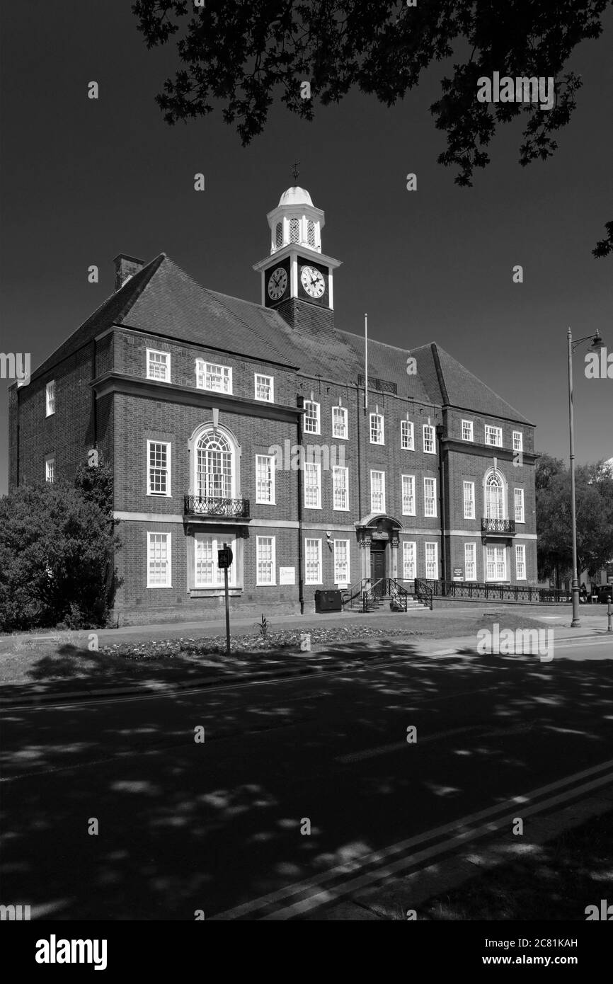 Letchworth Rathaus, Broadway Gärten, Letchworth Garden City, Hertfordshire, England, UK Stockfoto