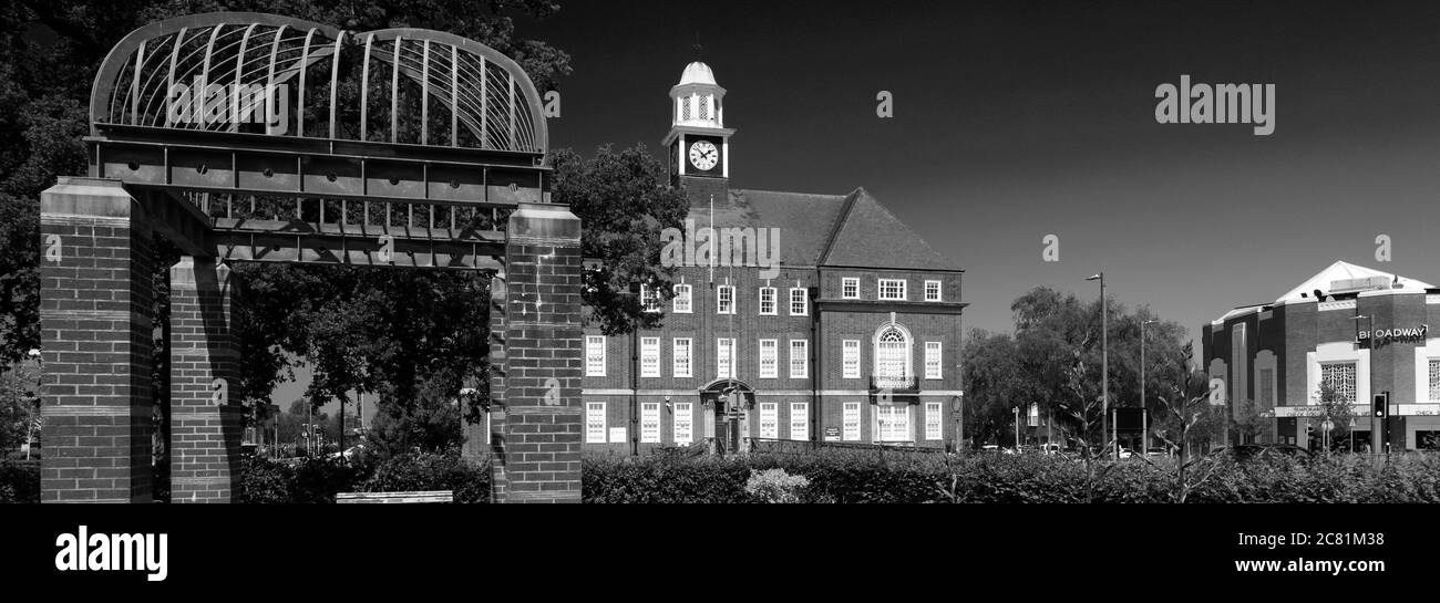 The Broadway Gardens, Letchworth Garden City, Hertfordshire, England, Großbritannien Stockfoto