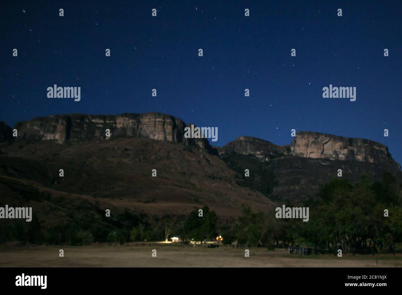 Drakensberg Nachthimmel 10996 Stockfoto