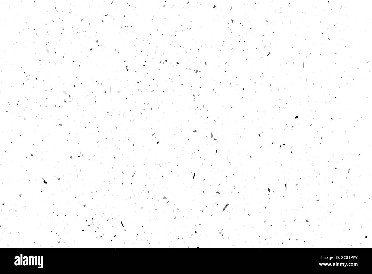 Grunge-Effekt auf weißem Hintergrund für Ihr Design. Splash Hintergrund. Weiße Partikel. Retro-Filmkulisse. Vektorgrafik. EPS 10 Stock Vektor
