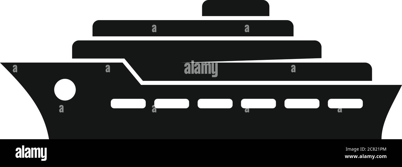 Dubai Schiffssymbol. Einfache Illustration von Dubai Schiff Vektor-Symbol für Web-Design isoliert auf weißem Hintergrund Stock Vektor