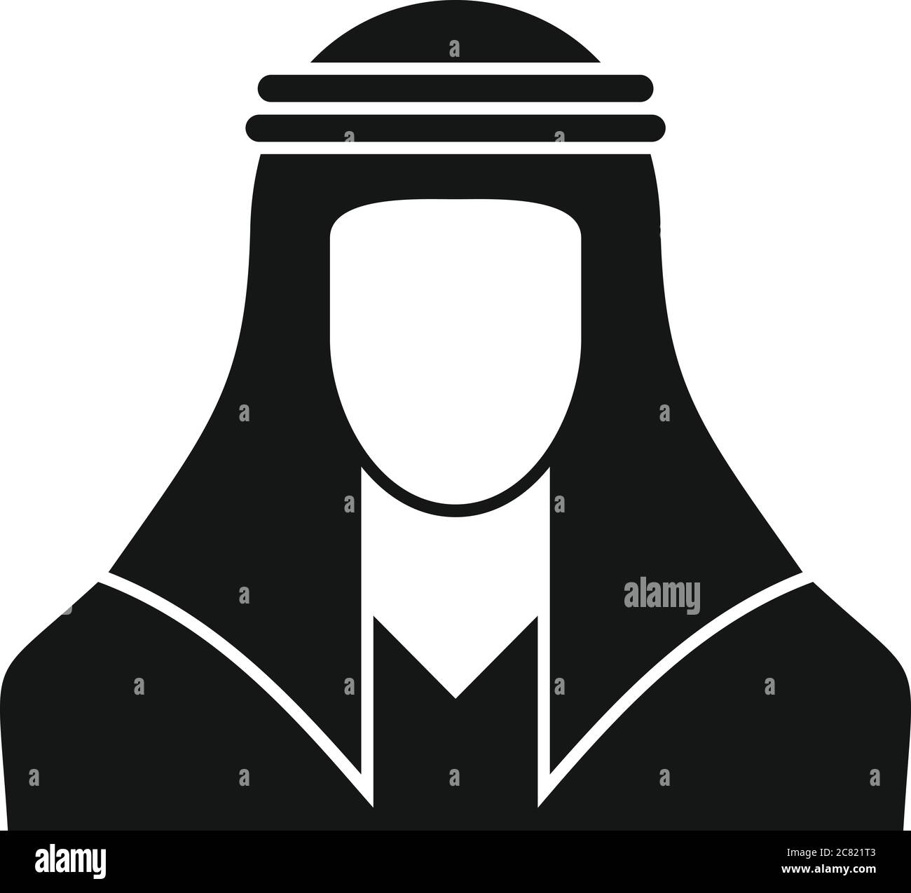 Dubai arabische Mann Ikone. Einfache Illustration von Dubai arabischen man Vektor-Symbol für Web-Design isoliert auf weißem Hintergrund Stock Vektor