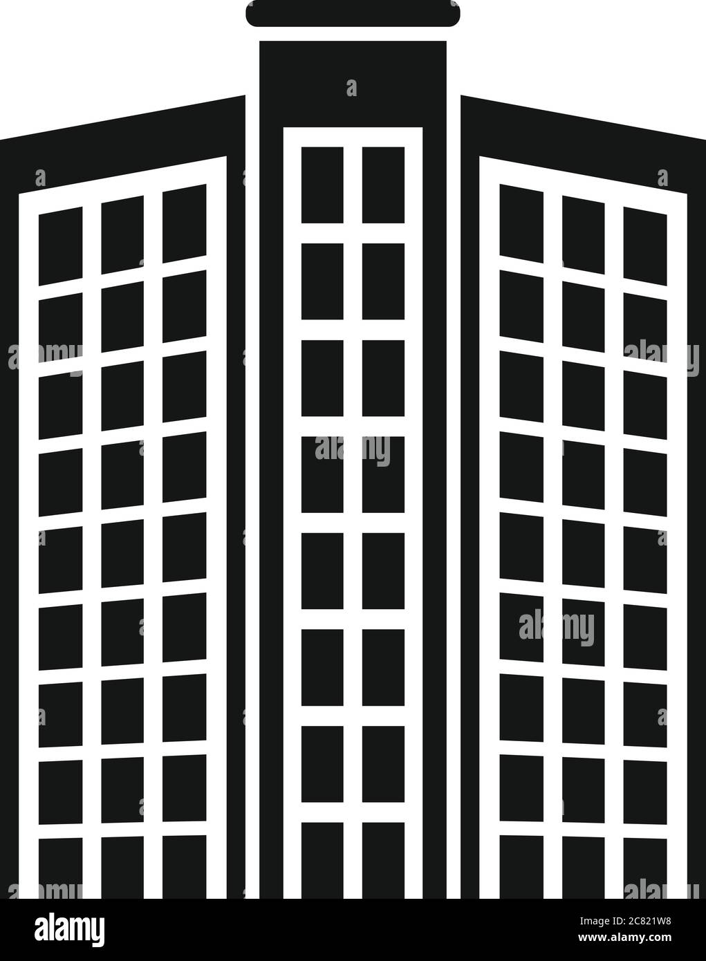 Dubai Apartments Building Icon. Einfache Illustration von Dubai Apartments Gebäude Vektor-Symbol für Web-Design isoliert auf weißem Hintergrund Stock Vektor