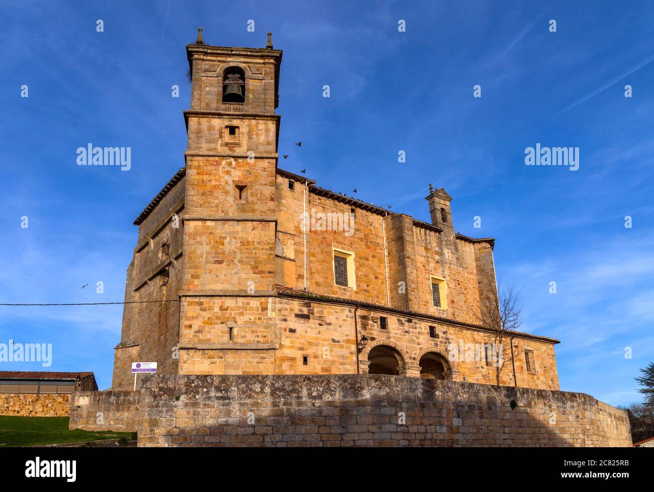 Iglesia de San Saturnino de Tolosa. Zalduondo. Álava. País Vasco. España Stockfoto