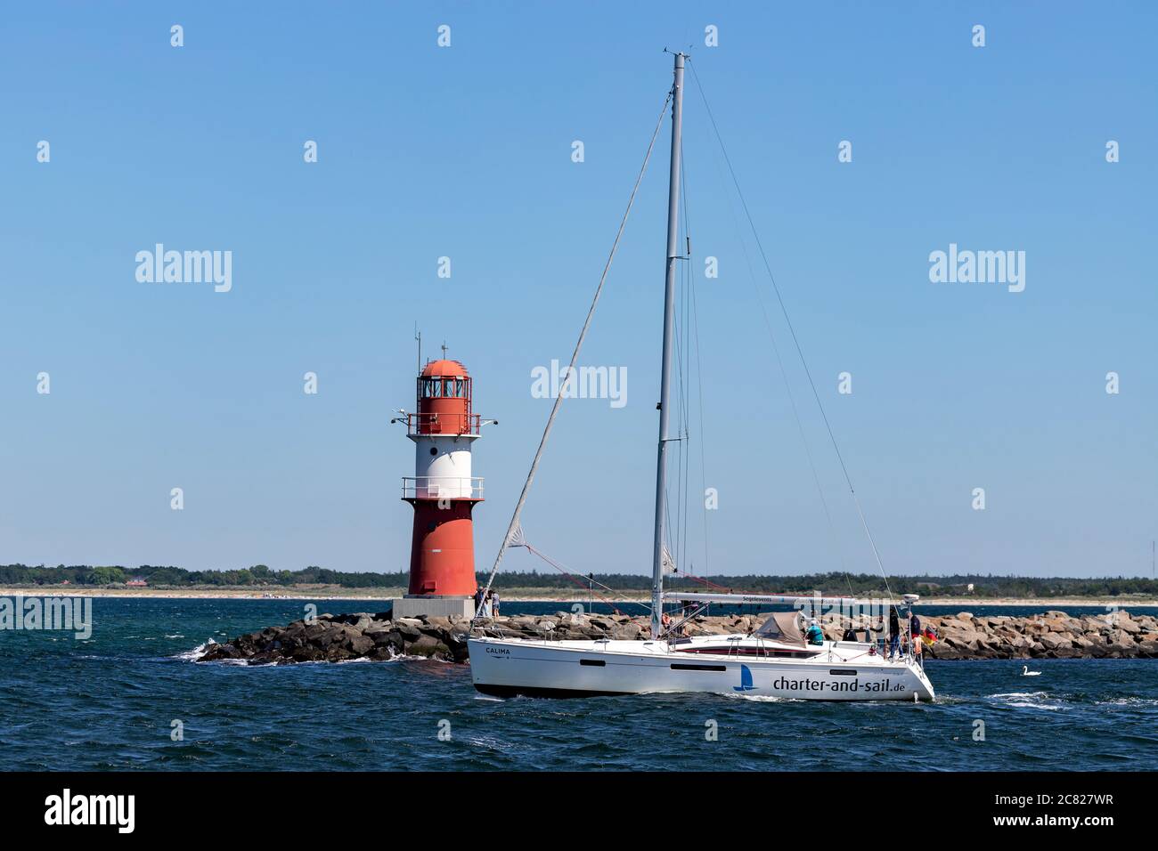 Charter & Sail Jeanneau 53 Segelyacht CALIMA Outbound Rostock Stockfoto
