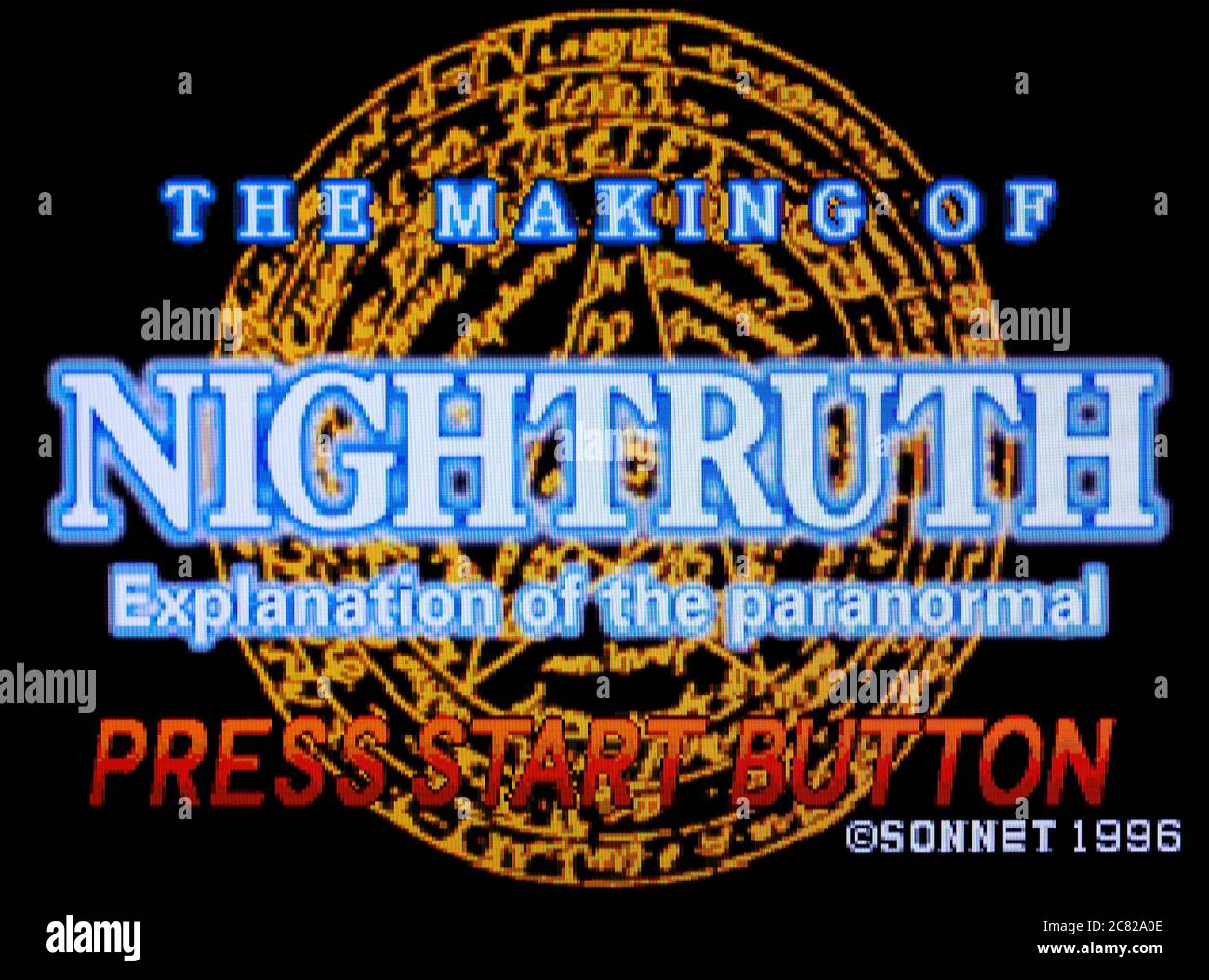 Nighttruth - Erklärung des Paranormalen - das Making of Nighttruth - Sega Saturn Videogame - nur zur redaktionellen Verwendung Stockfoto