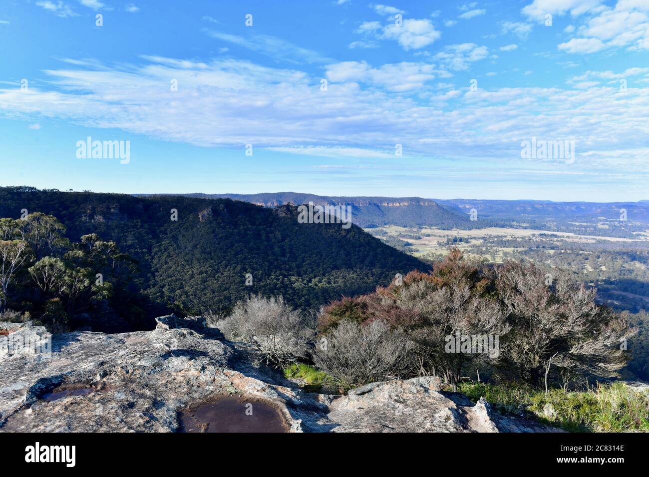 Ein Blick auf Hassan's Wall in der Nähe von Lithgow, Australien Stockfoto