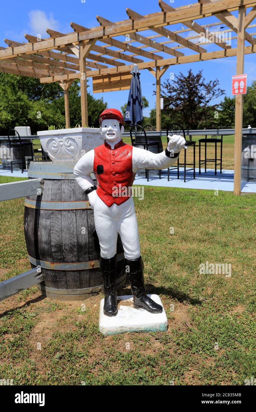 Lawn Jockey Long Island New York Stockfoto