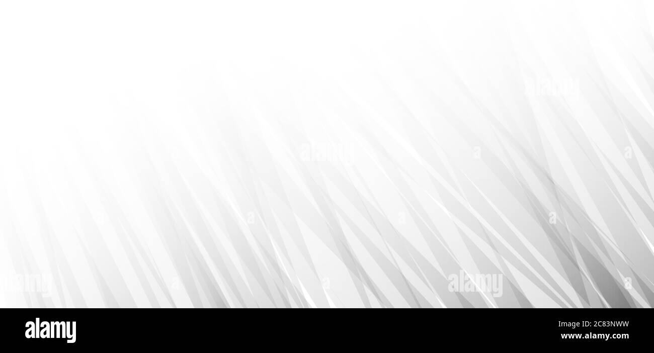 Abstrakte weiße und graue Dreieckslinien diagonalen futuristischen Hintergrund. Vektorgrafik Stock Vektor