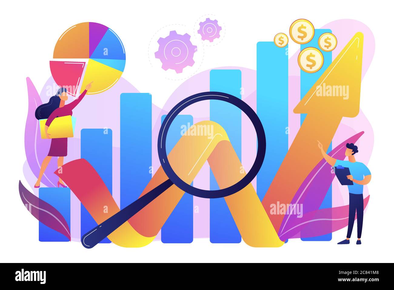 Wettbewerbsanalyse Konzept Vektor Illustration Alamy