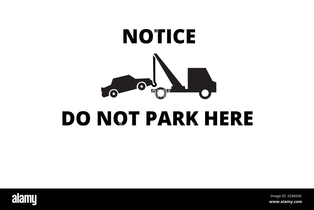 Nicht hier parken Symbol Piktogramm Vektor illustrat Stock Vektor